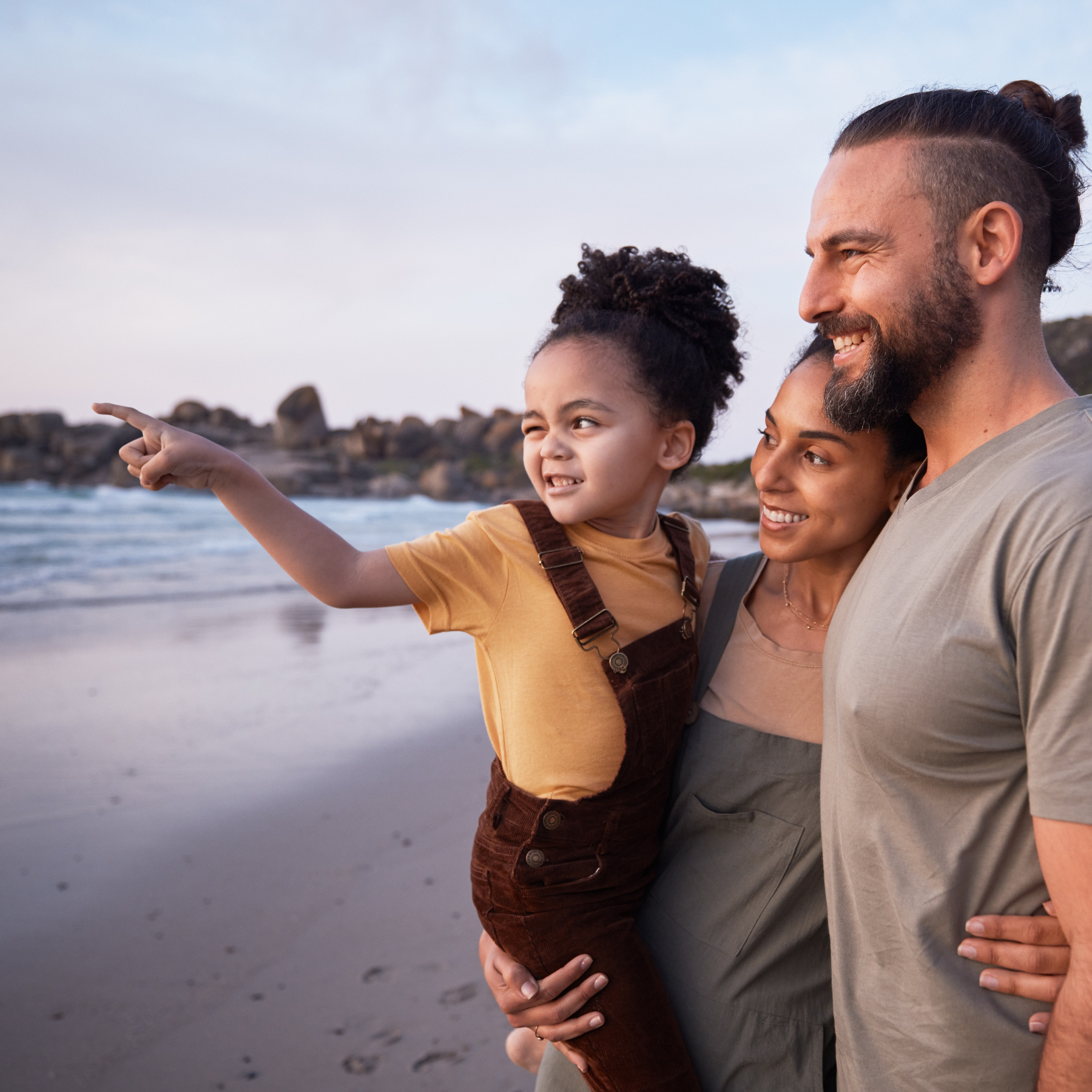 Famille en voyage au Costa Rica