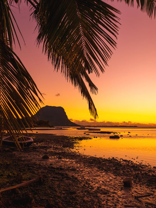 Le Morne Brabant au coucher du soleil